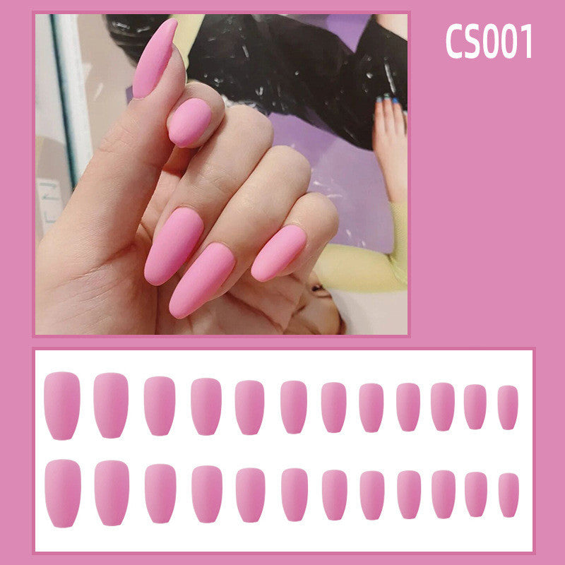 Salon Look Press On Nails – Frosted Waterproof Ballet Fake Nails Set