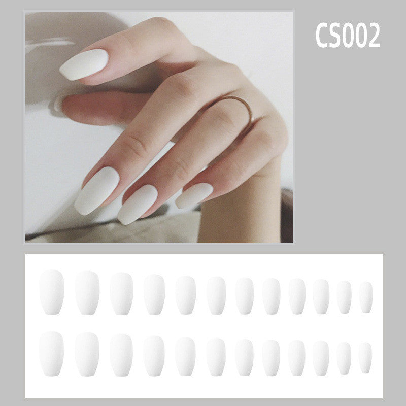 Salon Look Press On Nails – Frosted Waterproof Ballet Fake Nails Set