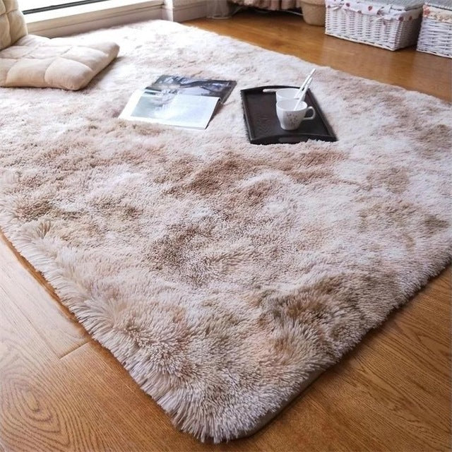 Modern Plush Carpet Rug – Soft Fluffy Floor Mat for Living Room Home Aesthetic