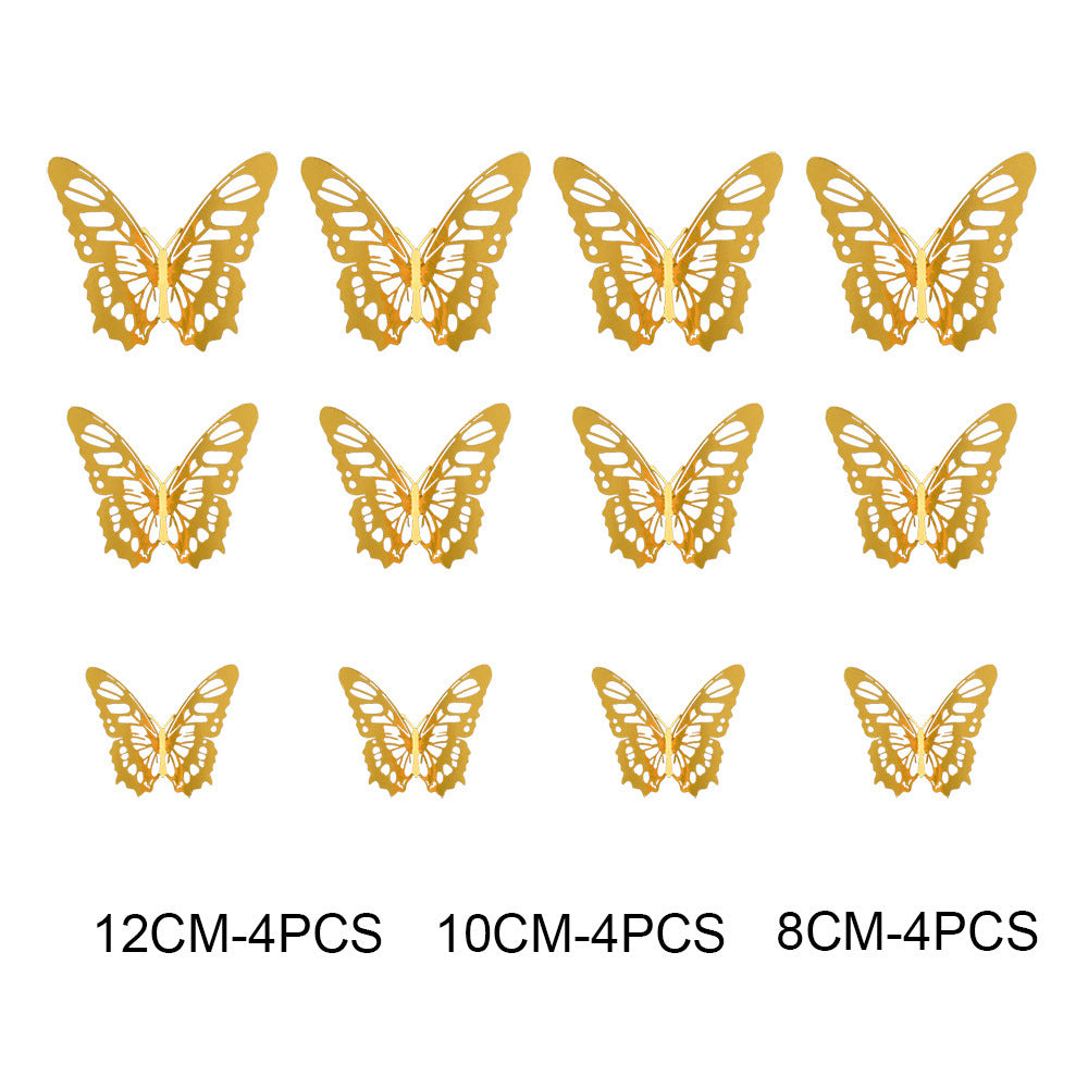Butterfly Wall Decals – 3D Mirror Stickers for Home Decor