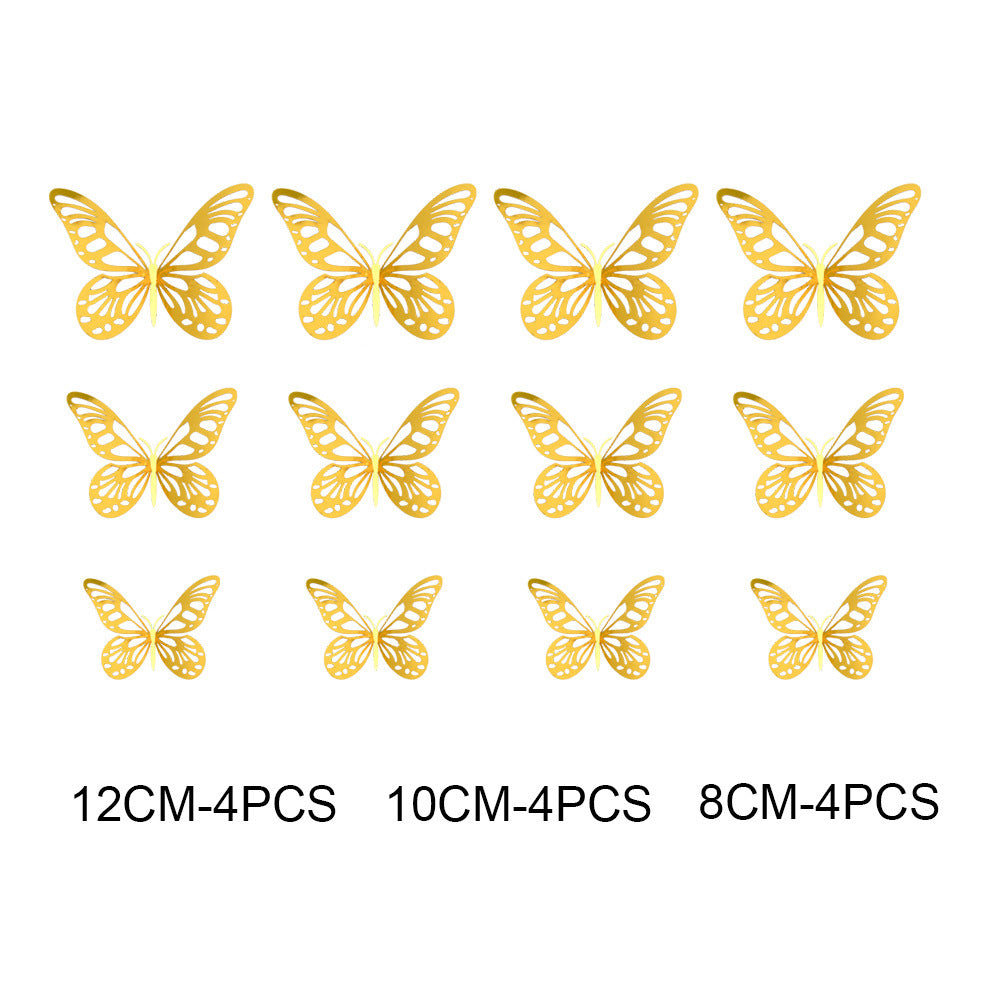 Butterfly Wall Decals – 3D Mirror Stickers for Home Decor