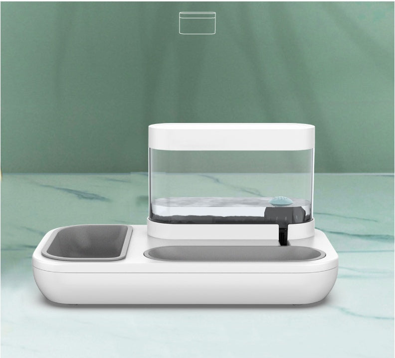 Easy Fill Pet Feeder & Waterer – 1.5L Automatic Cat Dog Bowl Set
