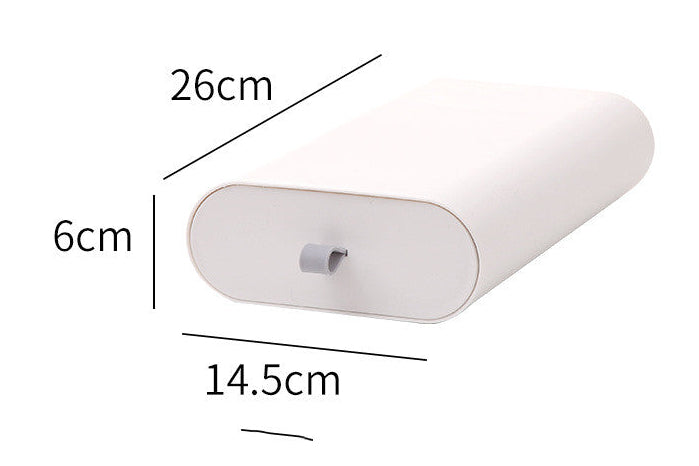 Hidden Desk Organizer Tray – Office Storage Box for Pens, Stationery & Gadgets