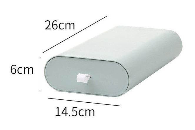Hidden Desk Organizer Tray – Office Storage Box for Pens, Stationery & Gadgets