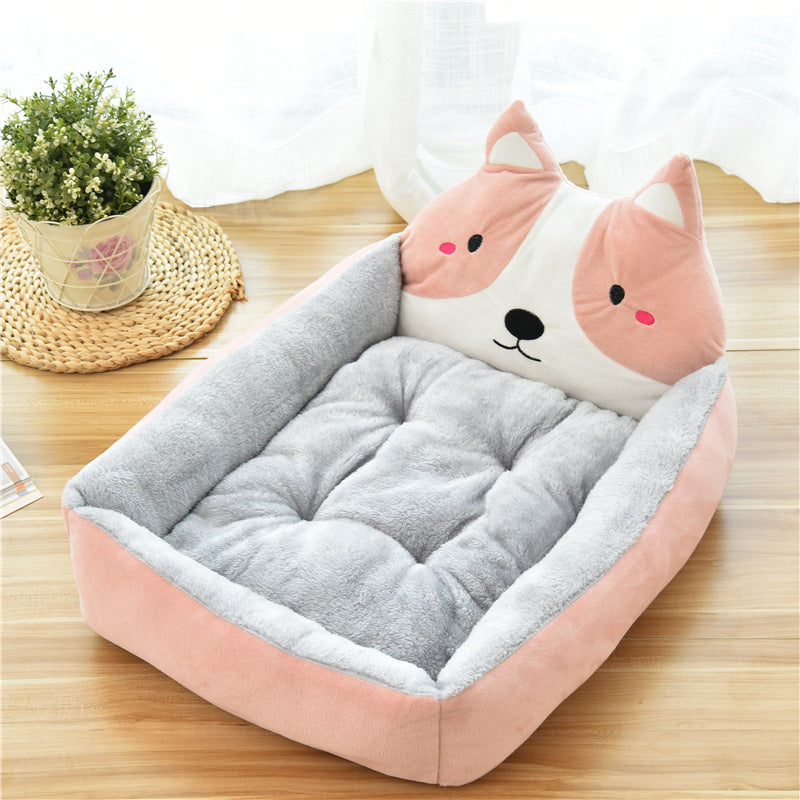 Soft Fleece Pet Nest – Large Dog & Cat Bed, Cozy Warm House for Pets
