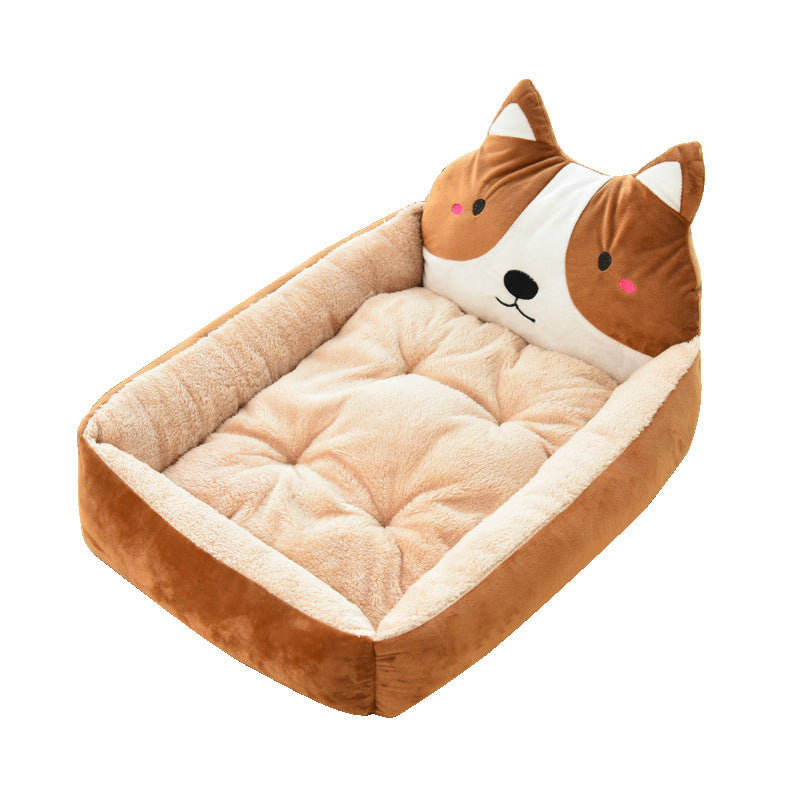 Soft Fleece Pet Nest – Large Dog & Cat Bed, Cozy Warm House for Pets