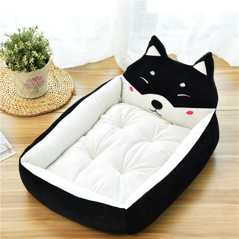 Soft Fleece Pet Nest – Large Dog & Cat Bed, Cozy Warm House for Pets