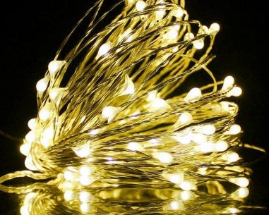 Battery Operated Fairy Lights 1-10M – LED Copper Wire String Lights for  Christmas Tree