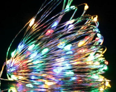 Battery Operated Fairy Lights 1-10M – LED Copper Wire String Lights for  Christmas Tree