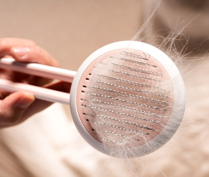 Pet Deshedding Brush – Hair Remover & Massage Comb for Dogs & Cats