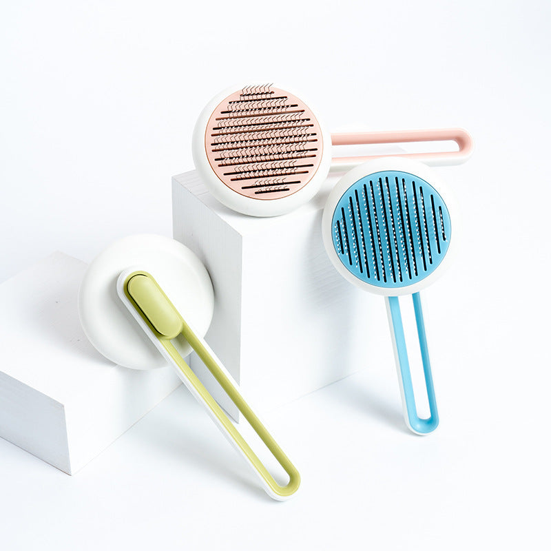 Pet Deshedding Brush – Hair Remover & Massage Comb for Dogs & Cats