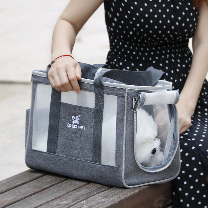Outdoor Pet Carrier Bag – Portable Dog & Cat Backpack with Breathable Mesh