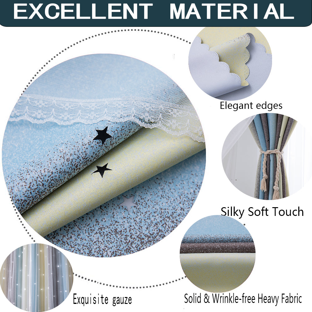 Easy Installation Bedroom Curtains – Blackout & Privacy Window Drapes