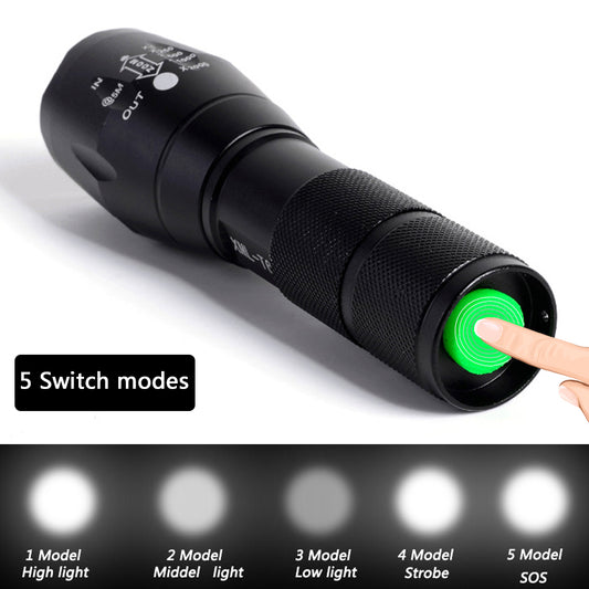 Ultra Bright Tactical Flashlight – Rechargeable LED Torch for Emergency, Hiking & Self Defense