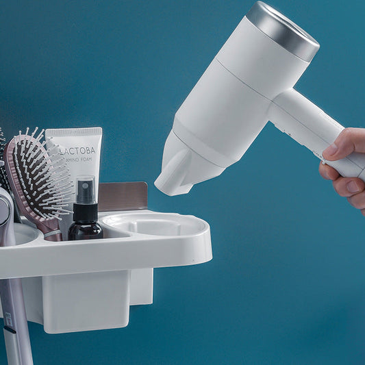 Hands-Free Blow Dryer Holder Stand – Bathroom Organizer Shelf