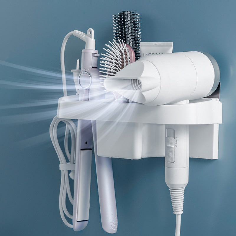 Hands-Free Blow Dryer Holder Stand – Bathroom Organizer Shelf