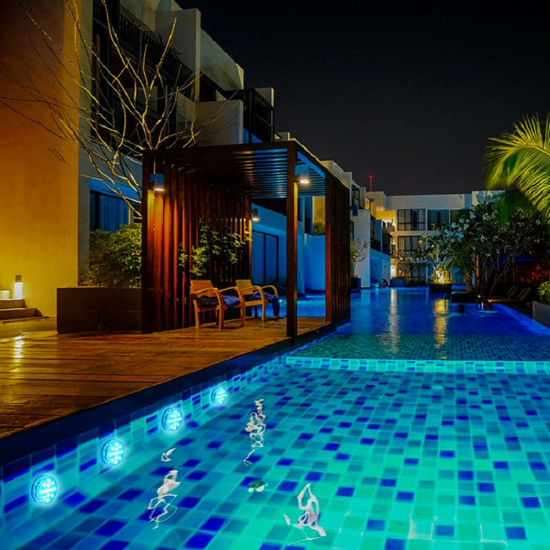 RGB LED Submersible Pool Light – 13 LED Waterproof Underwater Garden Lamp