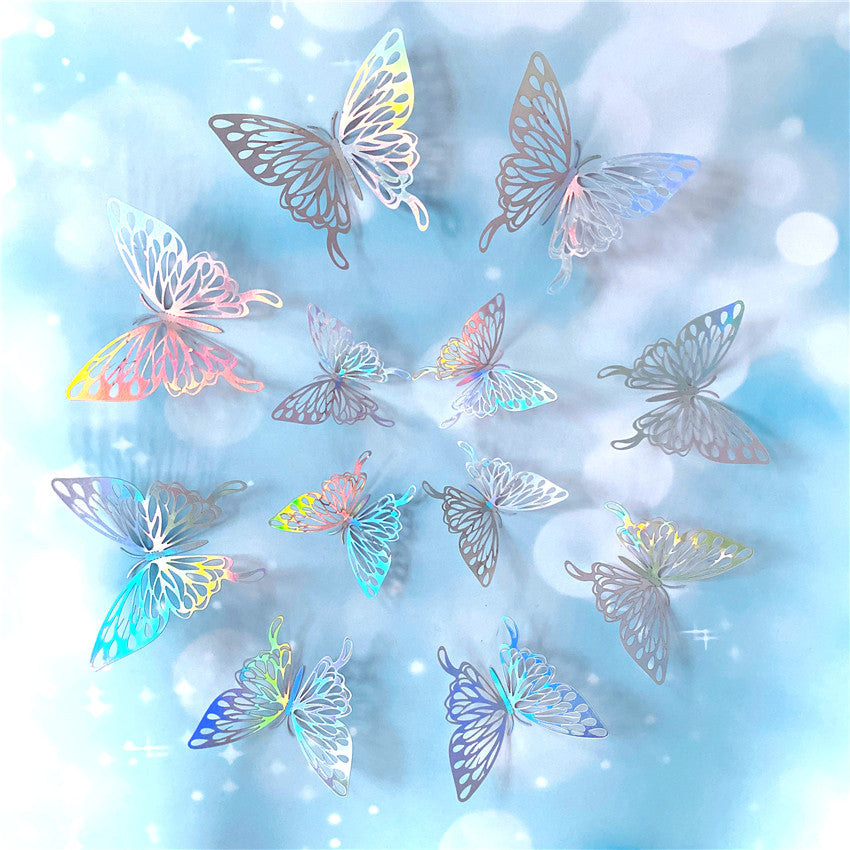 Butterfly Wall Decals – 3D Mirror Stickers for Home Decor