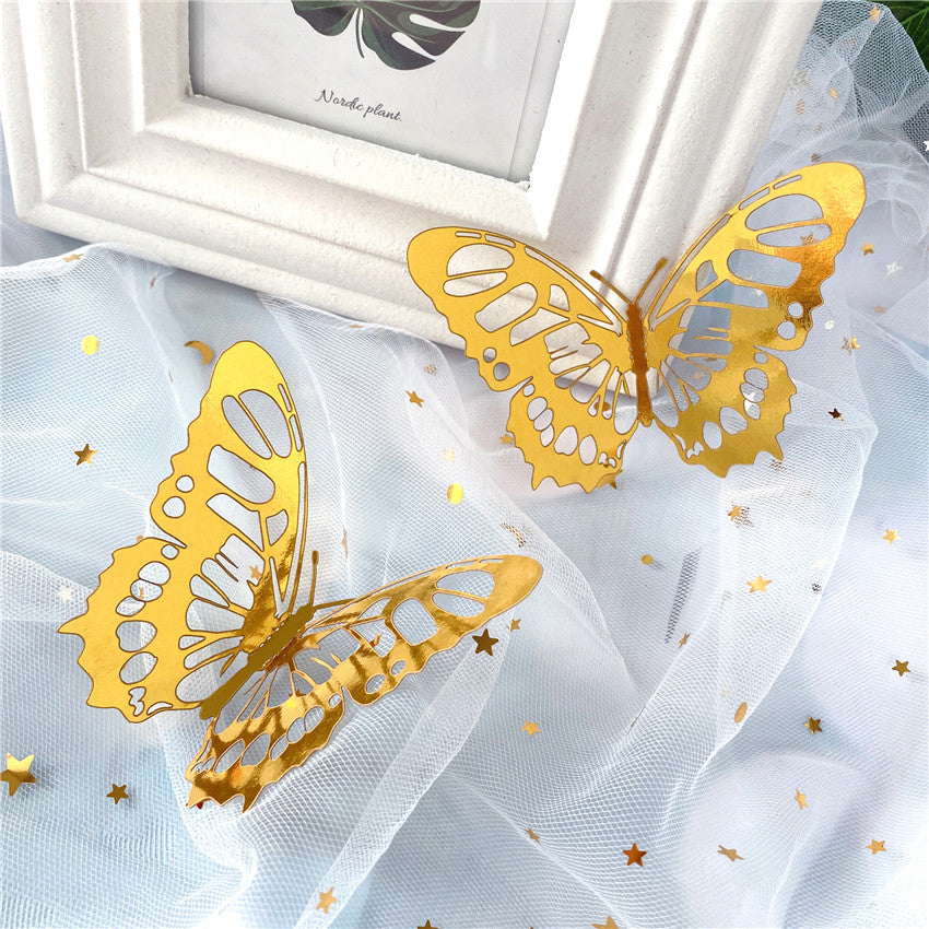 Butterfly Wall Decals – 3D Mirror Stickers for Home Decor