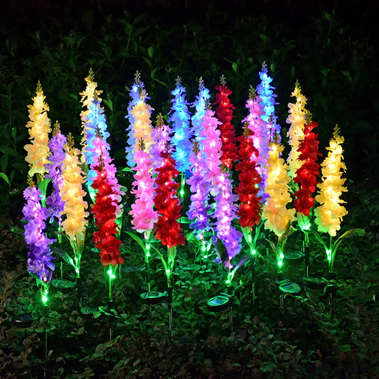 Waterproof Solar Violet Path Lights – LED Outdoor Garden Courtyard Lawn Decorative Lighting