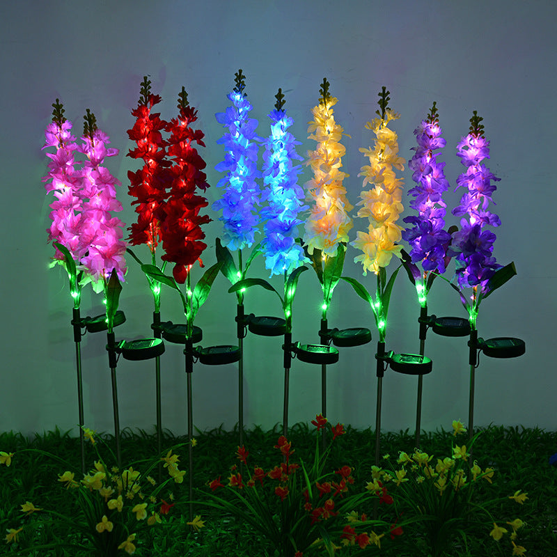 Waterproof Solar Violet Path Lights – LED Outdoor Garden Courtyard Lawn Decorative Lighting