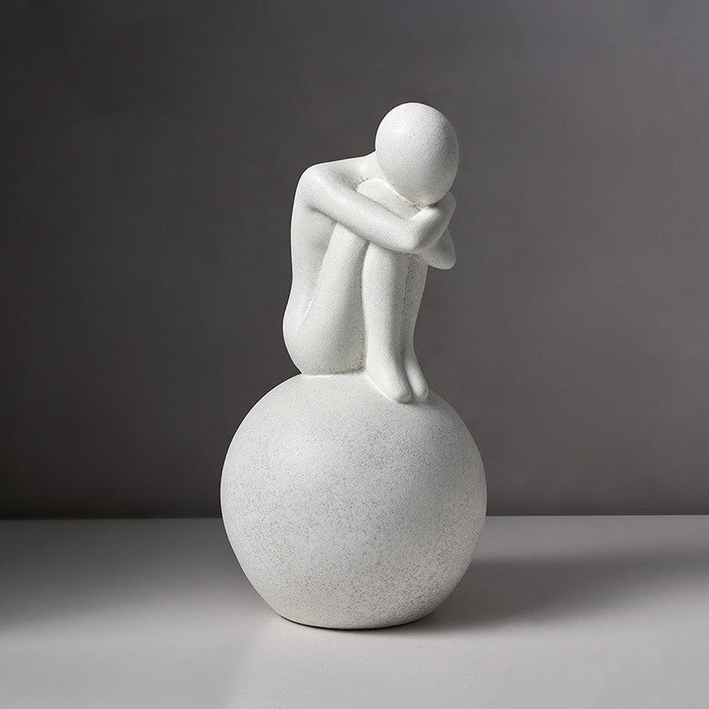 Aesthetic Nordic Statue – Modern Abstract Sculpture for Home & Living Room