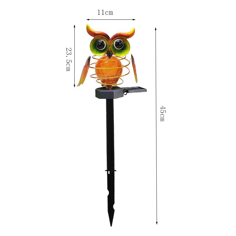 Solar Owl Garden Lamp – Outdoor LED Lawn Light for Yard Décor