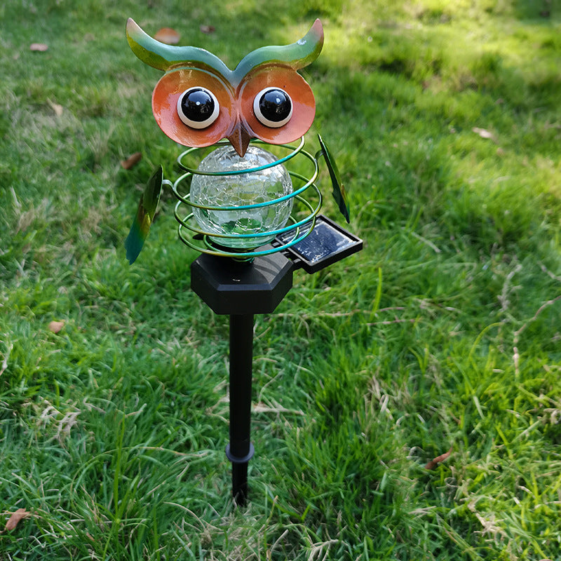 Solar Owl Garden Lamp – Outdoor LED Lawn Light for Yard Décor