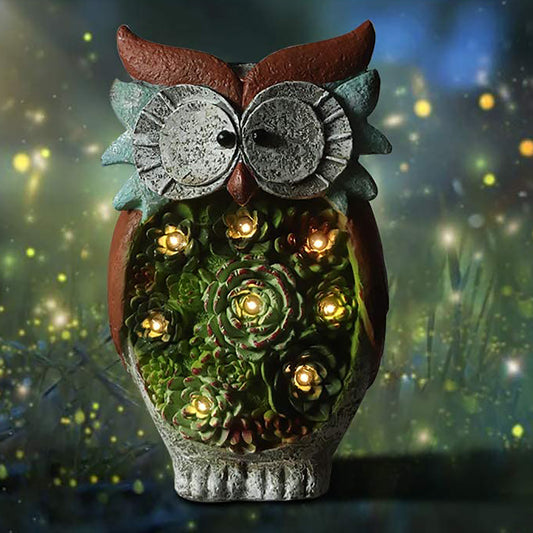 Solar Owl LED Garden Light – Outdoor Waterproof Lawn Decor Night Light for Patio & Yard