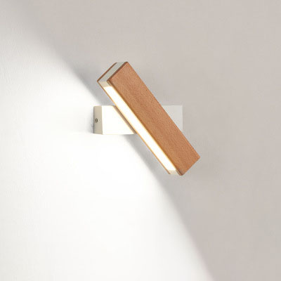 Wood LED Wall Mounted Lamp Modern Sconce – Adjustable Lighting for Living Room Hallway Bedroom Decor