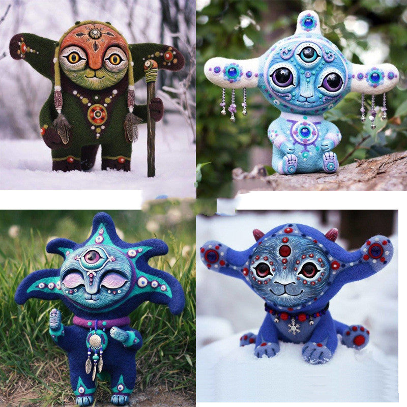 Handmade Elf Statue Resin Garden Decor – Fantasy Outdoor Home Figurine