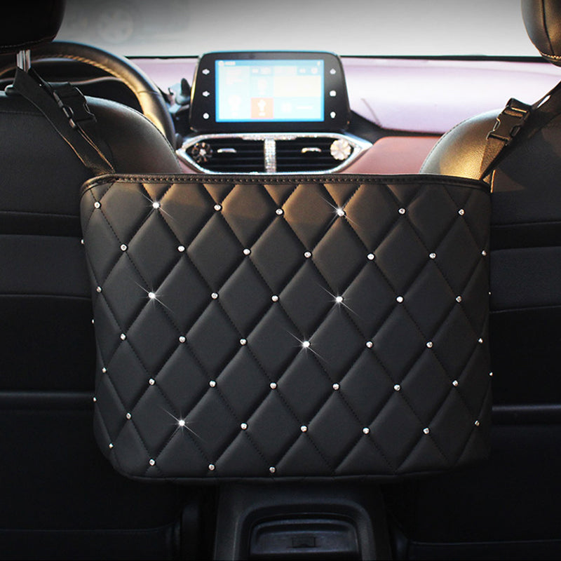 Car Seat Storage Bag – Handbag Holder & Middle Console Organizer