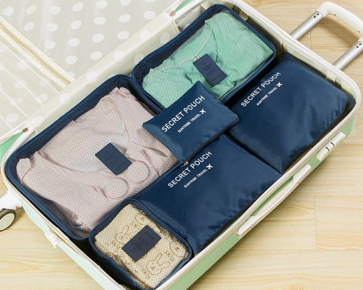 Travel Packing Cubes Set – Waterproof Nylon Organizer Bag for Trips