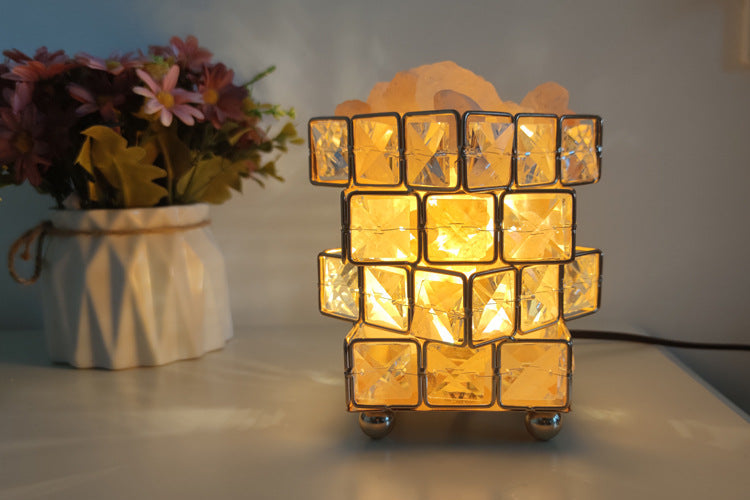 Elegant Crystal Table Lamp – LED Night Light for Bedroom, Desk & Gifts