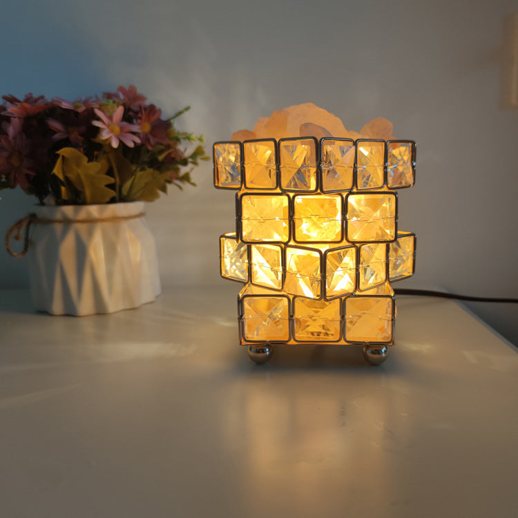 Elegant Crystal Table Lamp – LED Night Light for Bedroom, Desk & Gifts