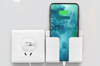 Wall Mount Phone Storage Box – Charging Holder for Cable & Phone