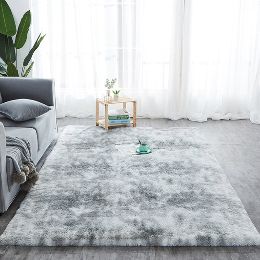 Colorful Tie-Dye Wool Carpet Rug – Living Room Soft PV Pile Floor Rug