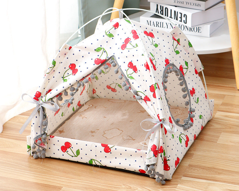 Cat Tent Cat Cat House Enclosed Pet Bed