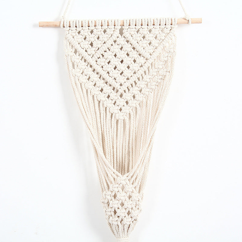 Woven Net Flower Basket Wall Decor – Hanging Storage Basket for Home & Flower Shop Decor