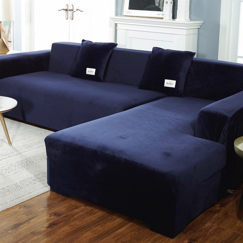 Silver Fox Velvet Sofa Cover – Couch Protector for Living Room