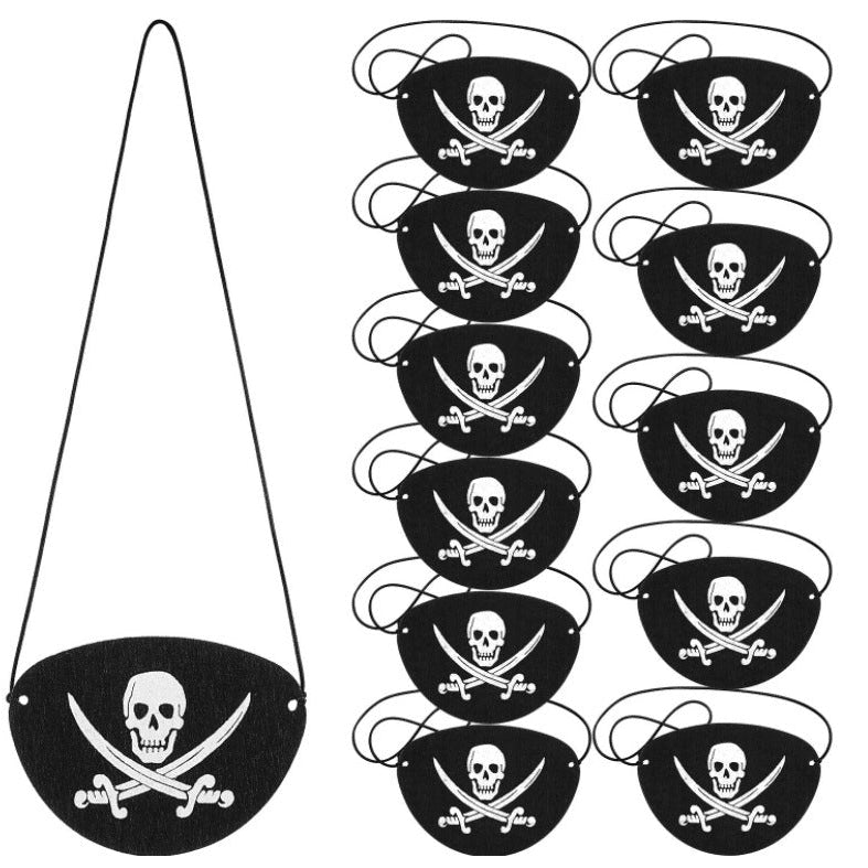 Halloween Kids Pirate Accessories – Captain Hat & Eye Patch for Party Costume & Cosplay
