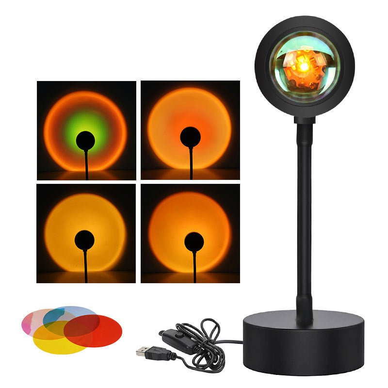 Sunset Wall Lamp – LED Night Light Projector for Relaxation & Home Decor