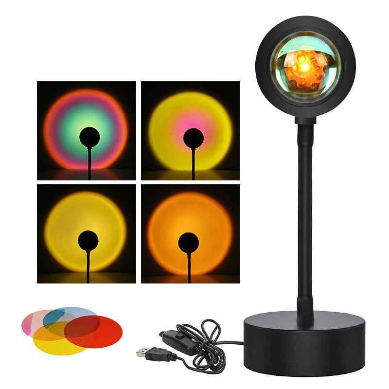 Sunset Wall Lamp – LED Night Light Projector for Relaxation & Home Decor
