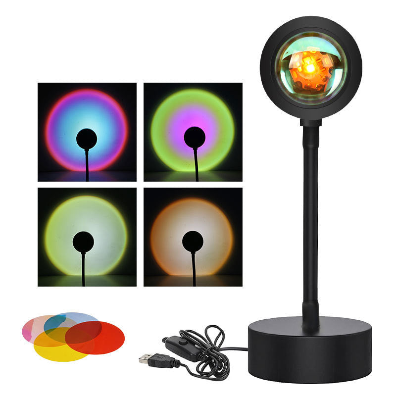 Sunset Wall Lamp – LED Night Light Projector for Relaxation & Home Decor