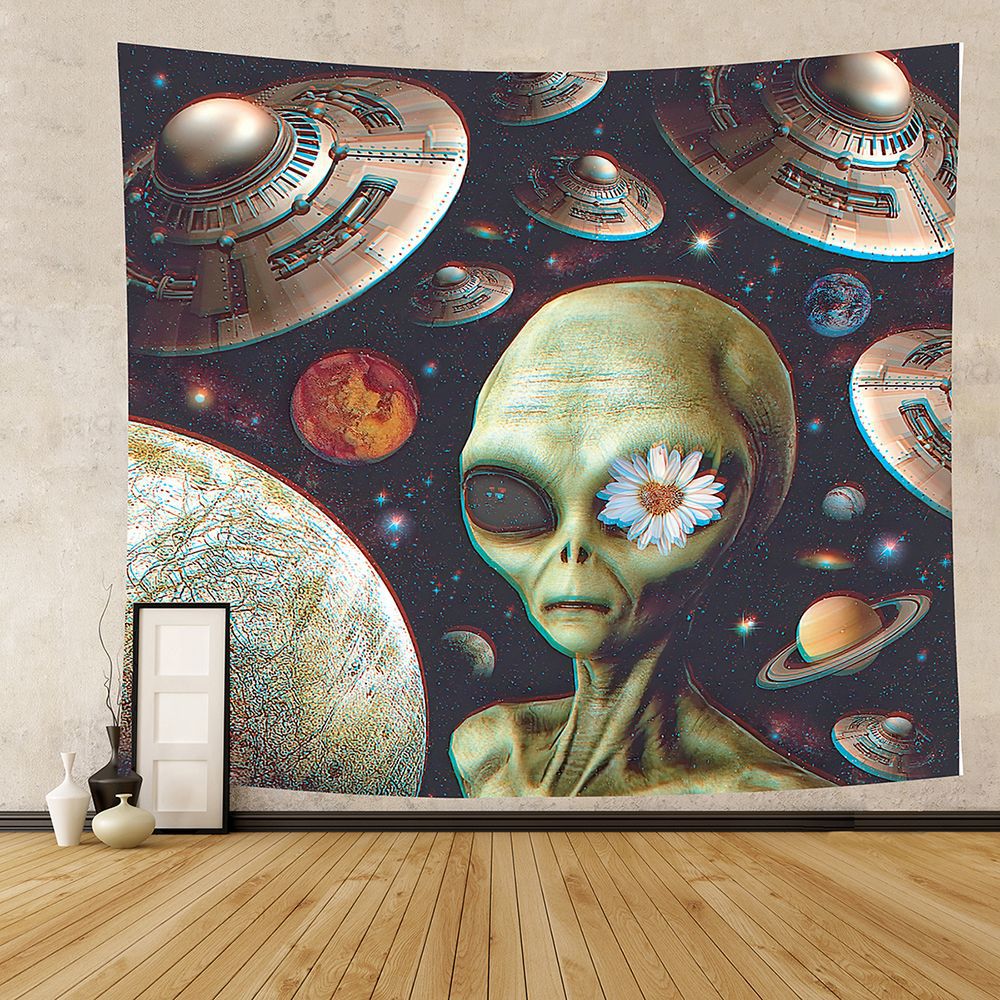 Boho Alien Wall Hanging – Explosive Home Decor Tapestry for Bedroom & Apartment