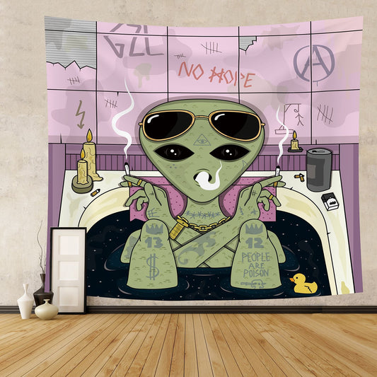 Boho Alien Wall Hanging – Explosive Home Decor Tapestry for Bedroom & Apartment
