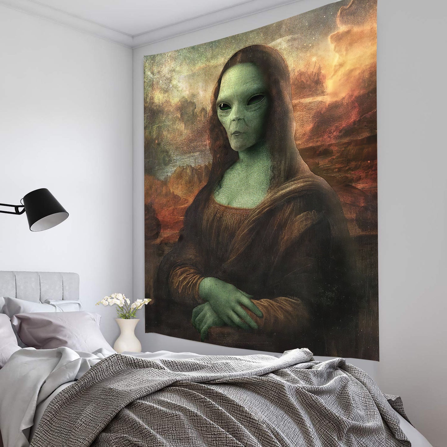 Boho Alien Wall Hanging – Explosive Home Decor Tapestry for Bedroom & Apartment