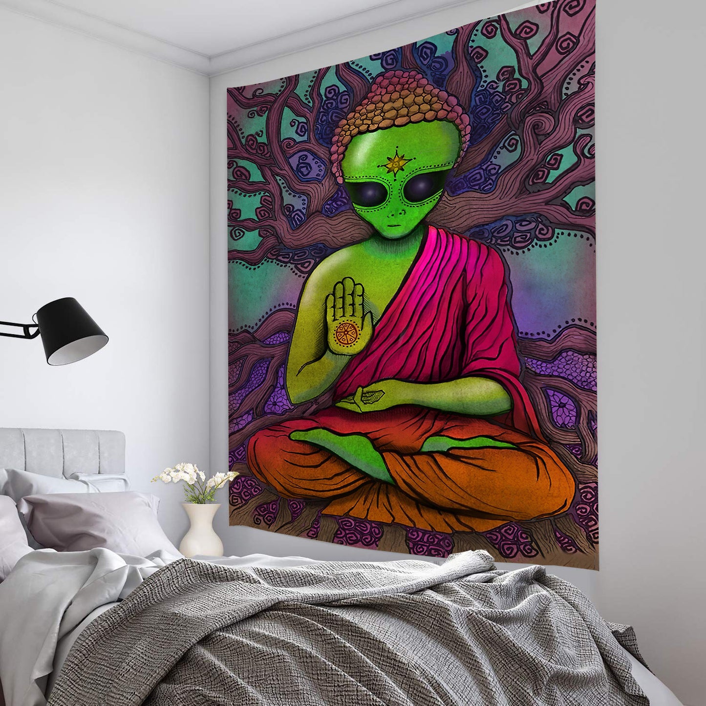Boho Alien Wall Hanging – Explosive Home Decor Tapestry for Bedroom & Apartment