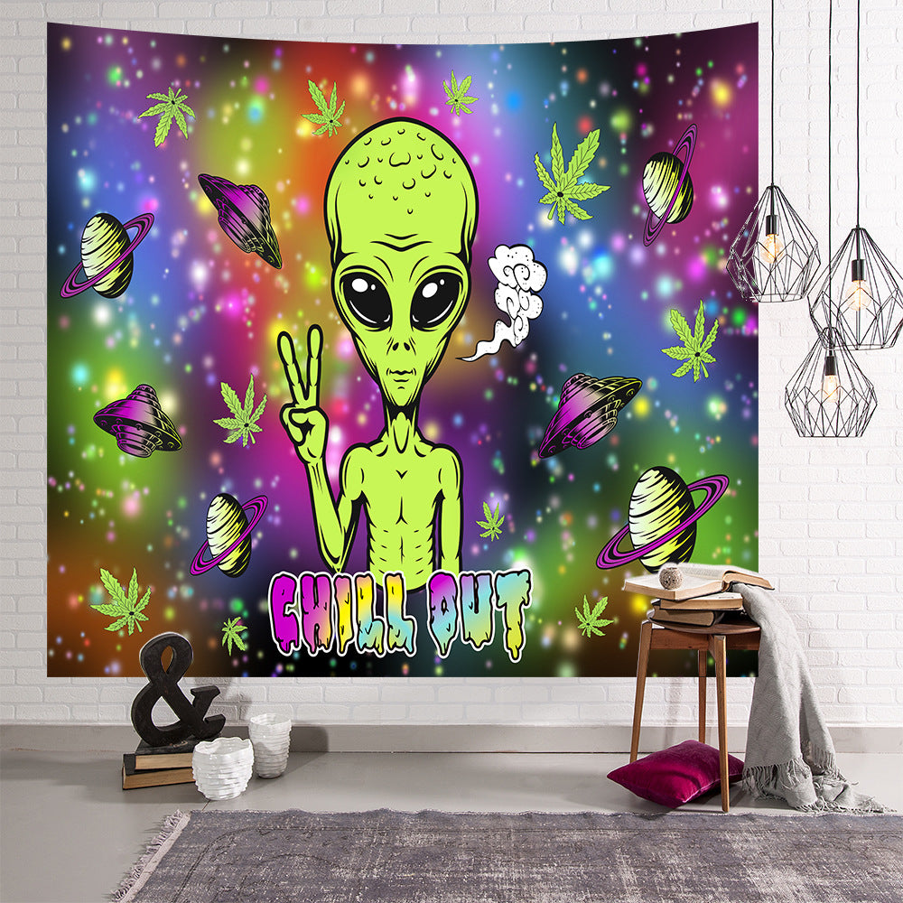 Boho Alien Wall Hanging – Explosive Home Decor Tapestry for Bedroom & Apartment