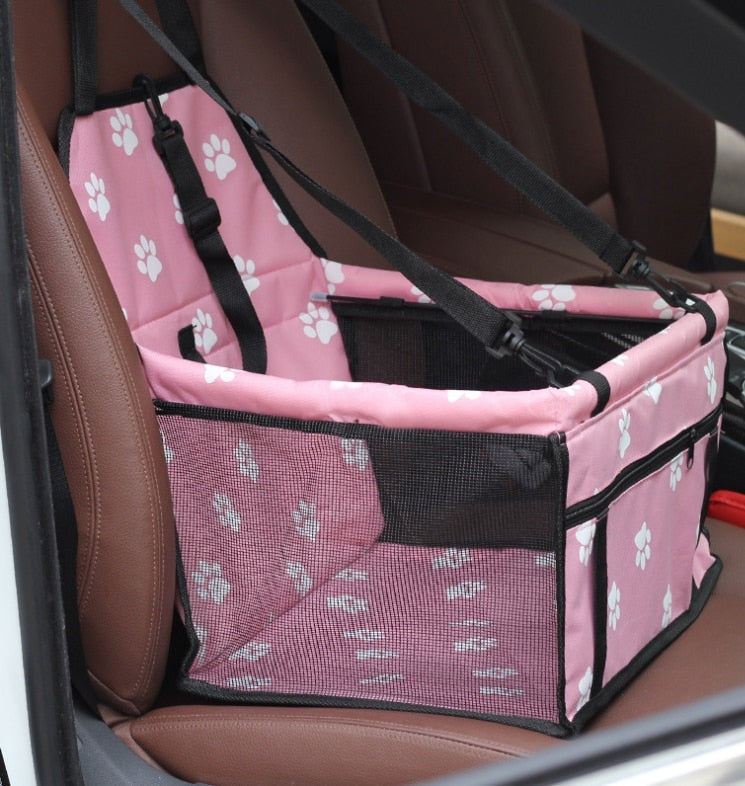 Breathable Dog & Cat Car Bag – Safe Portable Pet Travel Seat Carrier